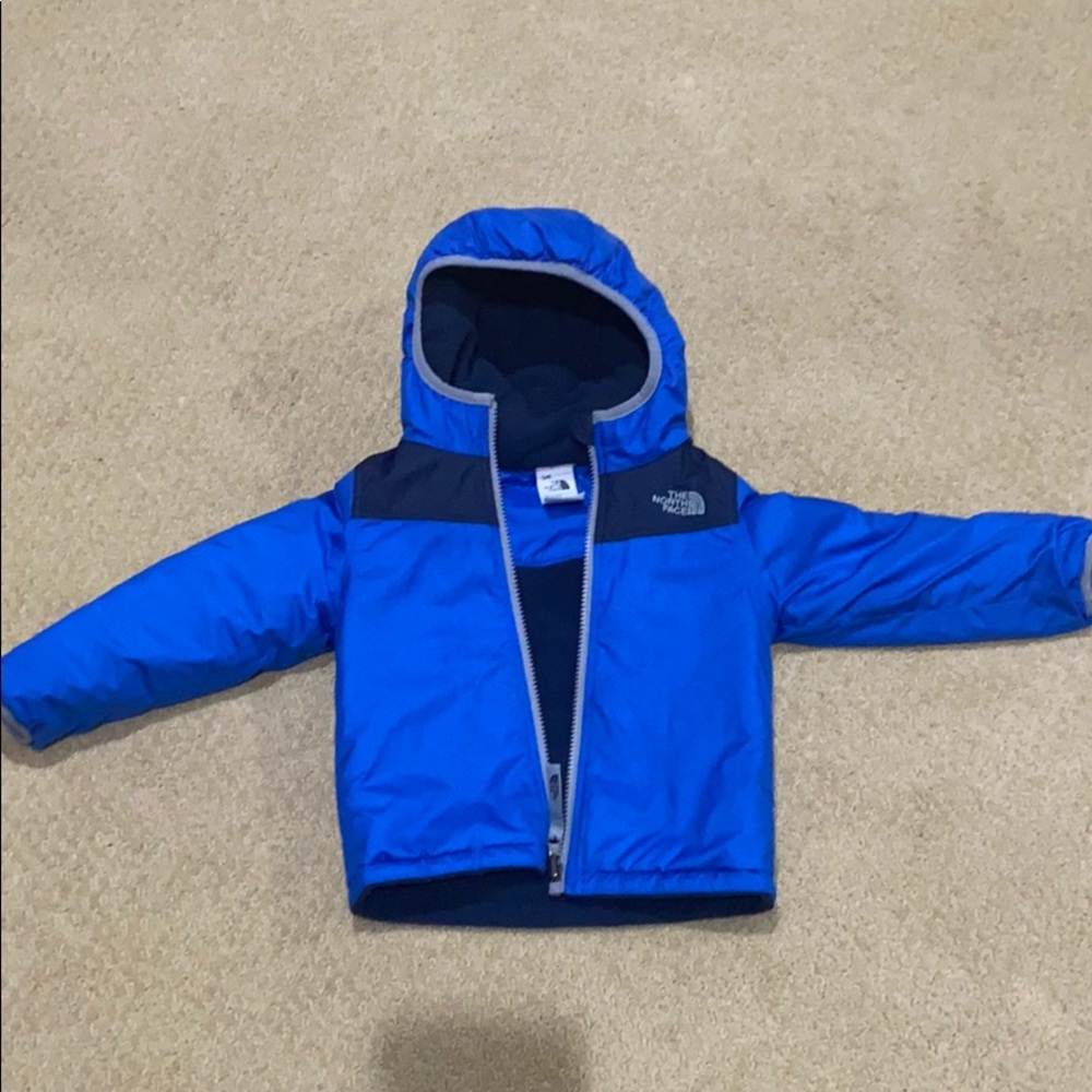 Kids north face reversible jacket
